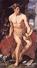 Mercury Paintings - Mercury by Hendrick Goltzius
